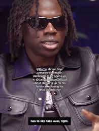 @Rema shows how pressure can make diamonds as he opens up to @Larry Madowo  Official about stepping up for his family after losing his father and  brother. See the whole interview