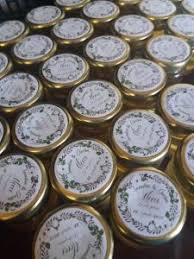 Petit Pot De Miel Mariage Personnalisation De L Etiquette Ronde Sur Le Couvercle Avec Les Clients Pour Leur Mariage Pot De Miel Miel Pots