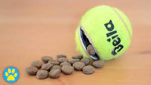 Video Instructions For Super Easy To Make Diy Treat Dispensing Tennis Ball You Only Need Three Items A Tennis B Diy Dog Stuff Diy Dog Toys Homemade Dog Toys