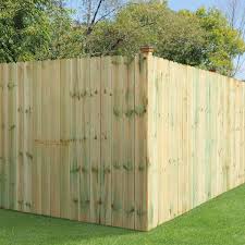 Post and dowel fence which is also called western rail fencing is known for its rounded rails and posts. 6 Ft H X 8 Ft W Pressure Treated Pine Dog Ear Fence Panel 158083 The Home Depot