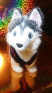 Husky White Siberian Alaska Innuit Sled Dog Winter Plush Stuffed Winter Dog Dog Sledding Husky