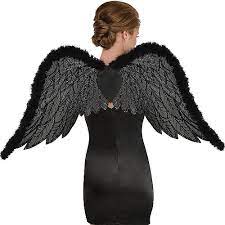 Black Feather Fallen Angel Wings Party City