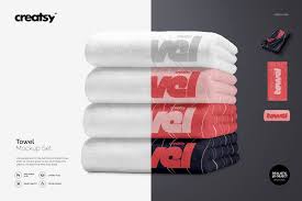 Towel Mockup Set Free Logo Mockup Mockup Business Card Inspiration