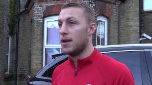 A life-long Addick, Steve’s story is a heart-breaking one…, Josh Magennis  and Chris Solly brought a big smile to his face when they visited him at  his care home recently.