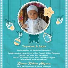 Anak lelaki diaqiqahkan dengan dua ekor kambing dan anak perempuan diaqiqahkan dengan seekor kambing. hadis riwayat ahmad & tirmidzi. Design Undangan Akikah Aqiqah Anak Laki Baby Boy Shopee Indonesia
