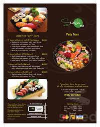 Sushi Kui Japanese Restaurant menu in Aurora, Ontario, Canada