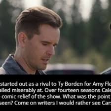 “Caleb O'Dell started out as a rival to Ty Borden for Amy Fleming's  affections. Which he failed miserably at. Over fourteen...