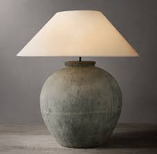 Terra Cotta Vessel Table Lamp Grand Olive Oil Jar Lampes De Table Lamp Lampes Tiffany