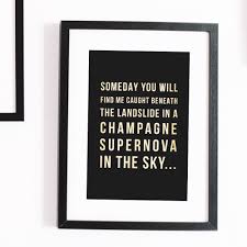 Best oasis quotes selected by thousands of our users! Champagne Supernova Lyrics Oasis Wall Art Print Oasis Lyrics Champagne Supernova Lyrics Lyrics