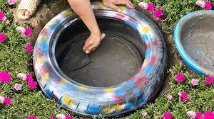 Everyone will love this concept and you can easily make these. Diy Cement Craft Ideas Unique Fountain In The Middle Of The Flower Garden Youtube