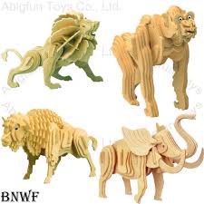 Free Craft Patterns 3d Wooden Puzzle Animal Construction Kit Wood Craft Model Products Wooden Puzzles Free Craft Patterns Animal Crafts