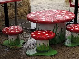Mario Mushrooms Garden Crafts Garden Chairs Design Garden Projects