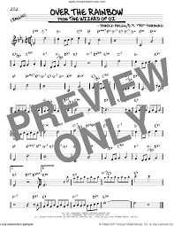 Vocal works at sheet music plus. Arlen Over The Rainbow Sheet Music Real Book Melody And Chords Real Book