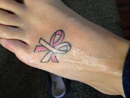 You could have this popular lung cancer ribbon picture designed by a professional artist who specializes in brain cancer awareness tattoos. Cancer Memorial Tattoos