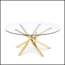 Scale metal base round mirror center table with glass top mirror center table description: Coffee Table With Base In Metal In Gold Finish 162 Eclipse Pacific Compagnie