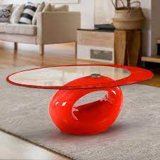 • design features of the coffee table include: 12 Gorgeous Oval Glass Top Coffee Table Ideas