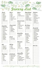 Printable Grocery List Grocery List Printable Shopping List Grocery Grocery List Template