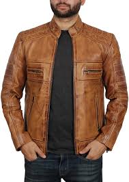 But it should be not only warm and comfy, you need to find one that will look awesome and. Mens Brown Leather Jackets And Coats 100 Real Lambskin Distressed Leather Jacket At Amazon Men S Clothing Store