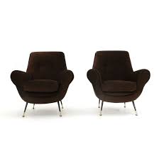 Shop with afterpay on eligible items. Brown Velvet Lounge Chairs 1960s Set Of 2 For Sale At Pamono