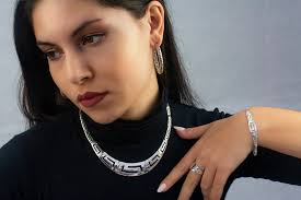 Greek Meander Hoop Earrings, Greek Key Hoop Earrings, Sterling Silver  Earrings, Ancient Greek Earrings