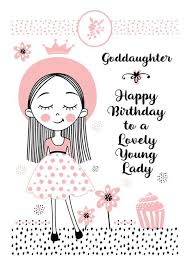 Happy Birthday Wishes For Goddaughter Happy Birthday To Goddaughter Cute Girl And Flowers Card Ad Ad Goddaughter Birthda In 2020 Girl Birthday Cards Happy Birthday Wishes Cards Happy Birthday Girls