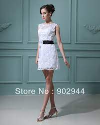 Satin wedding sash bridal belt prom evening pageant tie bridesmaid belt ssh100 avl in black and 18 other colors choose length & width spazooiebridal 4.5 out of 5 stars (2,345) $ 8.99. White Ivory Casual Tea Knee Length Lace High Neck Low Back Sexy A Line Black Belt Short Wedding Dress Bridal Gown Free Shipping Gown Jacket Dress Sockdresses With Sweetheart Neckline Aliexpress