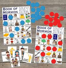 Book Of Mormon Bingo Lds Bingo Lds Church Games Book Of Etsy In 2020 Lds Primary Games Primary Games Church Games