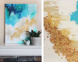 I use black acrylic colors and gold dust with craft glue for this task. Make Your Own Artwork With These Diy Abstract Painting Ideas Apartment Therapy