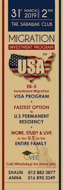 Worked in singapore as a work permit holder for at least 4 years. Eb5 Investor Visa Program Us Green Card Through Investment Vec Experienced Eb5 Visa Consultant Malaysia