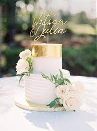 Personalized Wedding Cake Topper Mr And Mrs Cake Topper Rose Gold Silver Wct09 In 2021 Wedding Cakes With Flowers Small Wedding Cakes Elegant Wedding Cakes