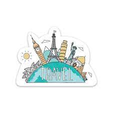Aesthetic stickers 350 pack for kids teens girls adults, blue red yellow purple black green pink girly sticker. Travel The World Sticker Etsy Cute Laptop Stickers Sticker Collection Travel Stickers
