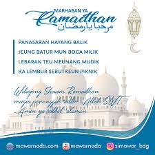 Seperti zaman sahabat atau pun ulama dulu ketika ditinggal bulan ramadhan mereka menangis. Pantun Sisindiran Ucapan Puasa Ramadhan 2021 2 Simawar Enterprise