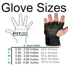 Harbinger Fitness Glove Size Chart Fitness And Workout