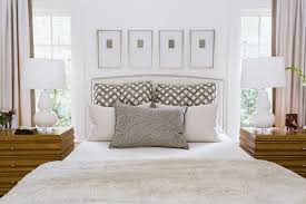 $1700 for just a headboard doesn't seem high to you? Art Over Headboard Transitional Bedroom Dana Wolter Interiors
