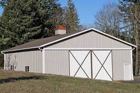 40 X 60 X 15 Pole Building With Walk In Door And Cross Bucks On Sliding Doors 6 X 3 Windows And Cupola Www Pole Buildings Building Contractors Building