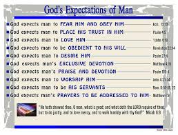 Gods Expectations Of Man Bible Mapping Christian