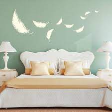 Wall Decal Decoration Deco Feathers Bedroom Feather Decoration Zimmer Wandtattoo Schlafzimmer Schlafzimmer Wand
