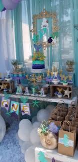 Birthday Party Ideas For Husband Turning 35 Mermaid Birthday Party Ideas Photo 30 Of 35 Mermaid Birthday Party Decorations Mermaid Birthday Party Mermaid Theme Birthday