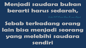 Amal kebajikan adalah pengawal yang akan menjaga kita melawan serangan penderitaan. Puisi Dan Kata Bijak Kata Bijak Persaudaraan Facebook
