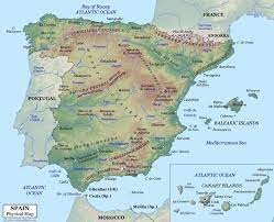 Distanță almonte córdoba almonte, spain wikipedia. Spania Harta Fizica Spania Nick60