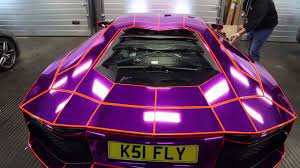 The song features a guest appearance from british rapper p money. Ksi Reacts To His Lamborghini Aventador Chrome Purple Wrap Part 2 Youtube