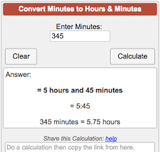 So the minutes now cancel out, and you're left with the time quantity in hours. Minutes To Hours Converter