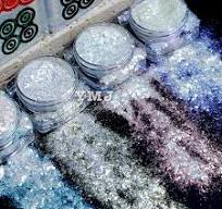 Super Flash Glass Flake Diamond White Luster Pearl Pigment Powder for Leather Paint Epoxy Resin Crafts Plastics Nail Polish