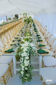 A Gorgeous Wedding With The Bride In Green Shweshwe South African Wedding Blog Green Wedding Decorations African Wedding Theme Green Themed Wedding