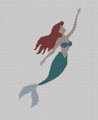 Über 7 millionen englischsprachige bücher. Ariel The Little Mermaid Cross Stitch Chart Pattern Disney Princess Minimalist Mermaid Cross Stitch Cross Stitch Cross Stitch Patterns