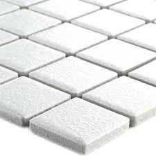 Sample add free cut sample. Mosaic Tiles Ceramic White Non Slip Uni