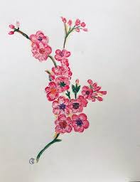 Yup, those common little swabs not only work wonders with your hygiene routine, but they also make nifty painting tools! Japanese Cherry Blossoms Painting By Bobbi Drucker