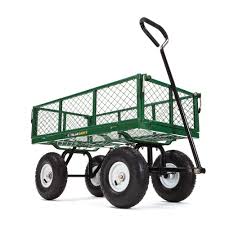 Gorilla Carts 400 Lb Steel Utility Cart Gor400 Garden Cart Utility Cart Wheelbarrow