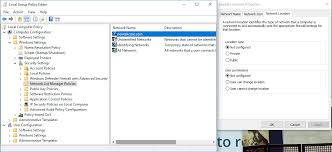 Settings are applied in the following order through a group policy object (gpo), which will overwrite settings on the local computer at the next group policy. Changing Your Network Location Type Using Group Policy Editor Newtek Knowledge Base