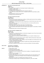 Expert skill in hvac pumps and electrical motors. Quality System Resume Samples Velvet Jobs